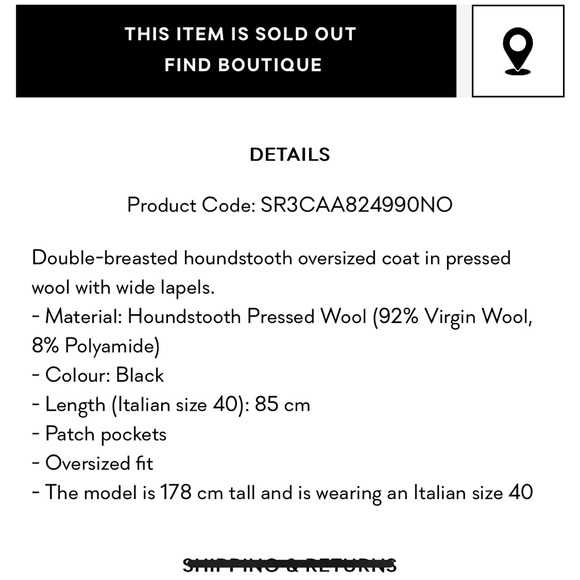 Red Valentino coat, size 38 - Picture 10 of 10